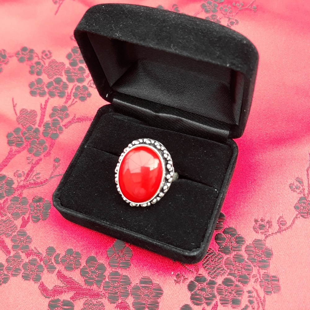 Sterling Silver Jem stone ring